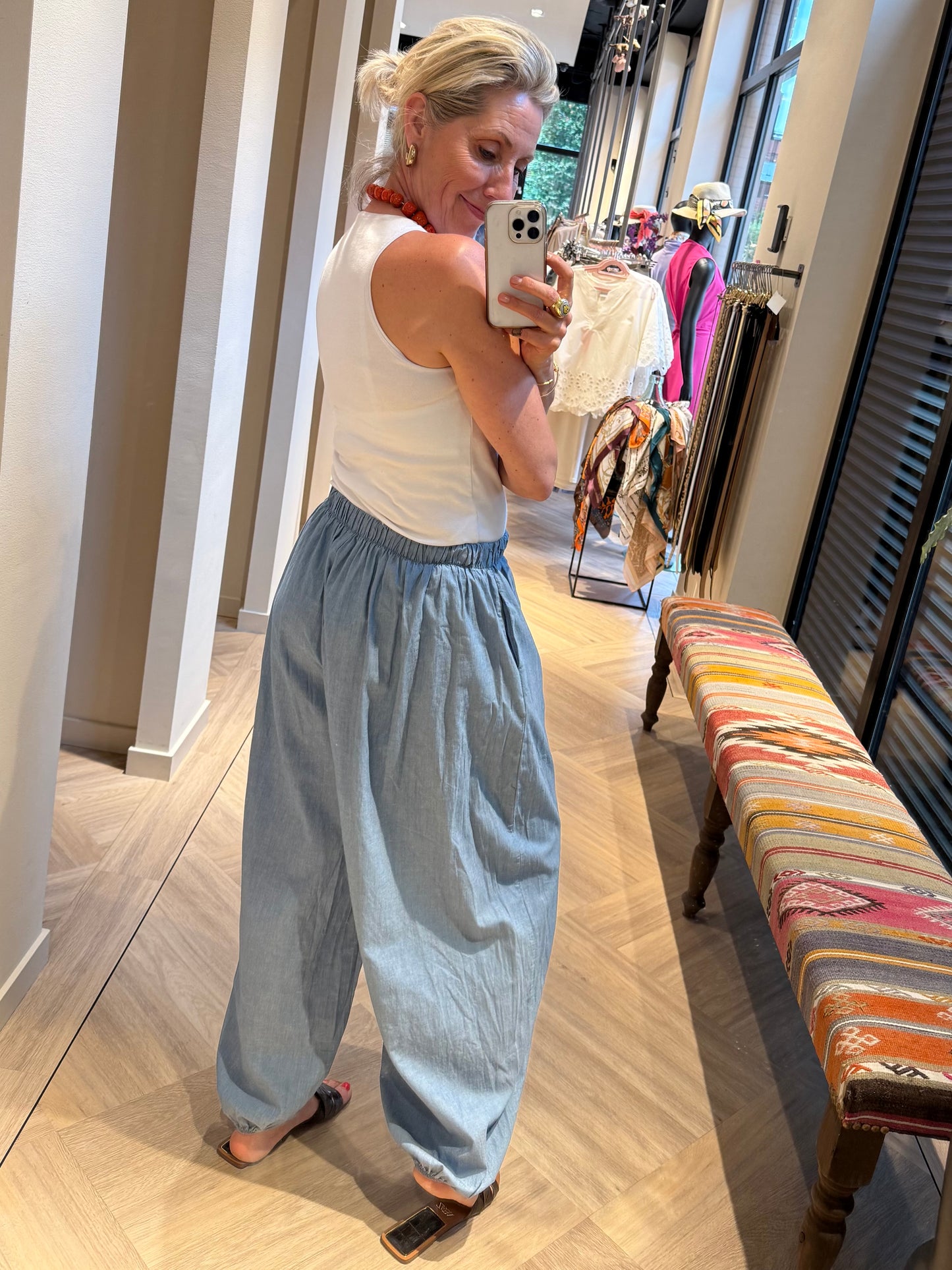 Broek Parachute Denim - Peet kleding