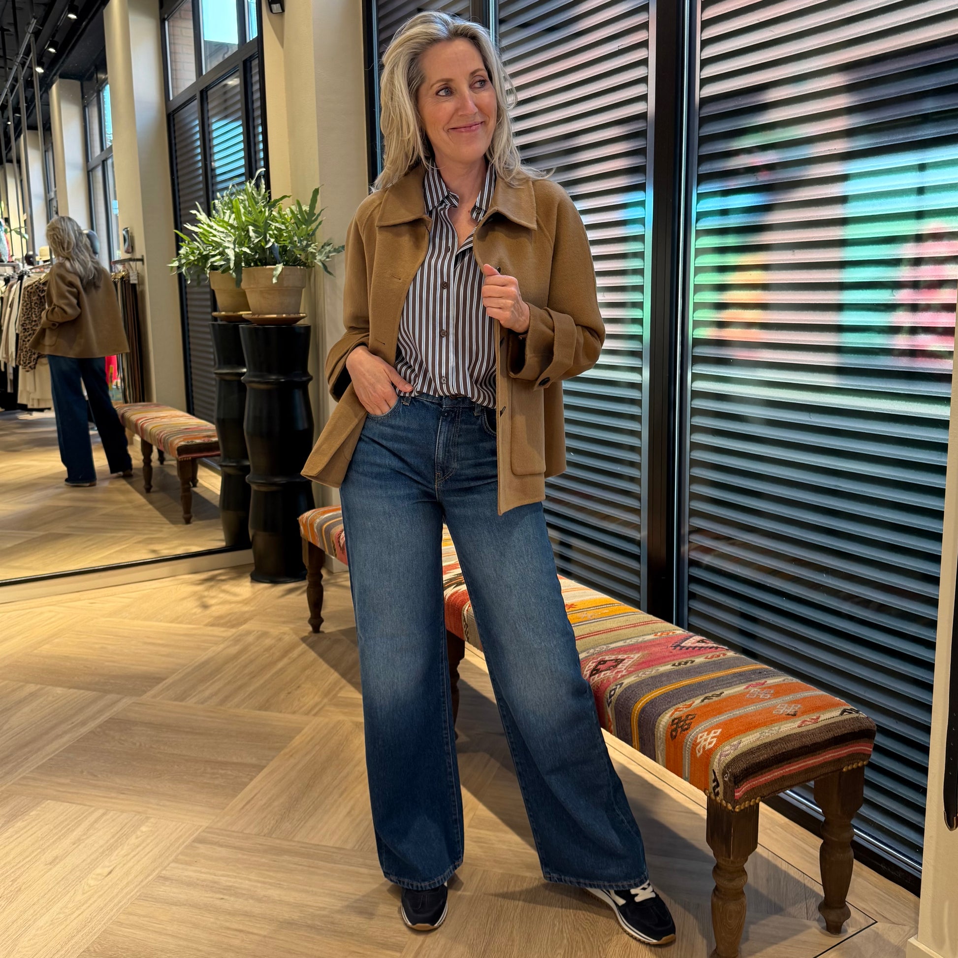 With Black Jas Lucia Camel - Peet kleding