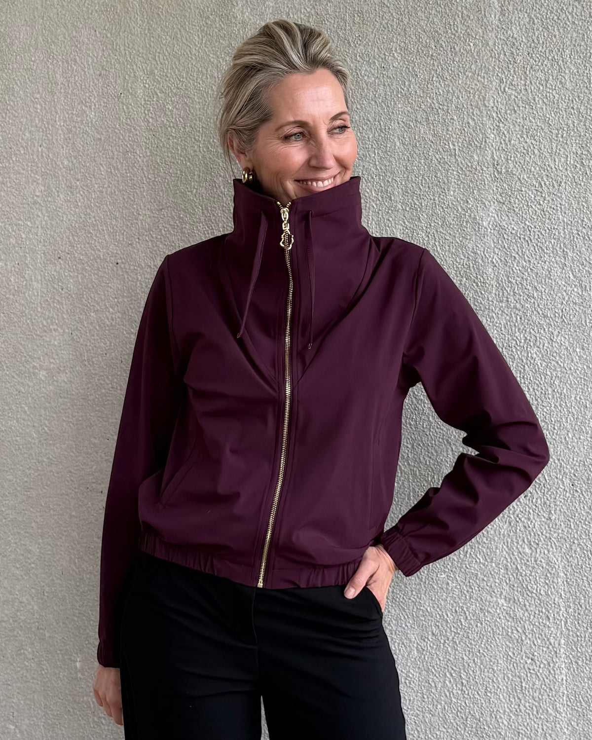 Triple Nine - Travel Jas Collinna Aubergine - 92425 - Peet kleding