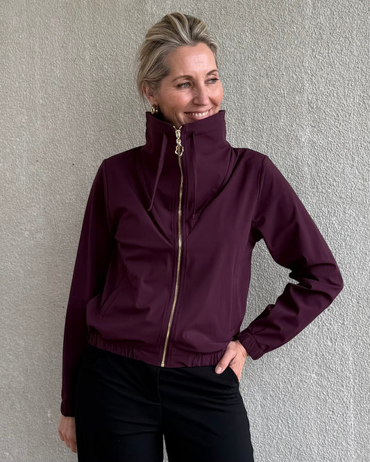 Triple Nine - Travel Jas Collinna Aubergine - 92425 - Peet kleding