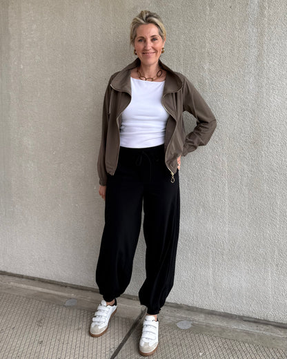 Triple Nine - Travel Broek Balloon Zwart - 3004 - Peet kleding