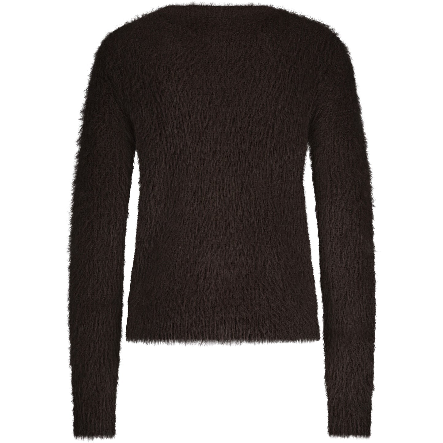 Red Button Vest Fuzzy Bruin - Peet kleding