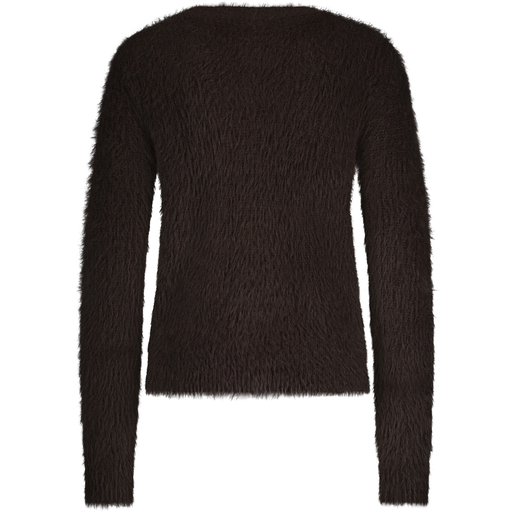 Red Button Vest Fuzzy Bruin - Peet kleding