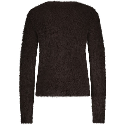 Red Button Vest Fuzzy Bruin - Peet kleding