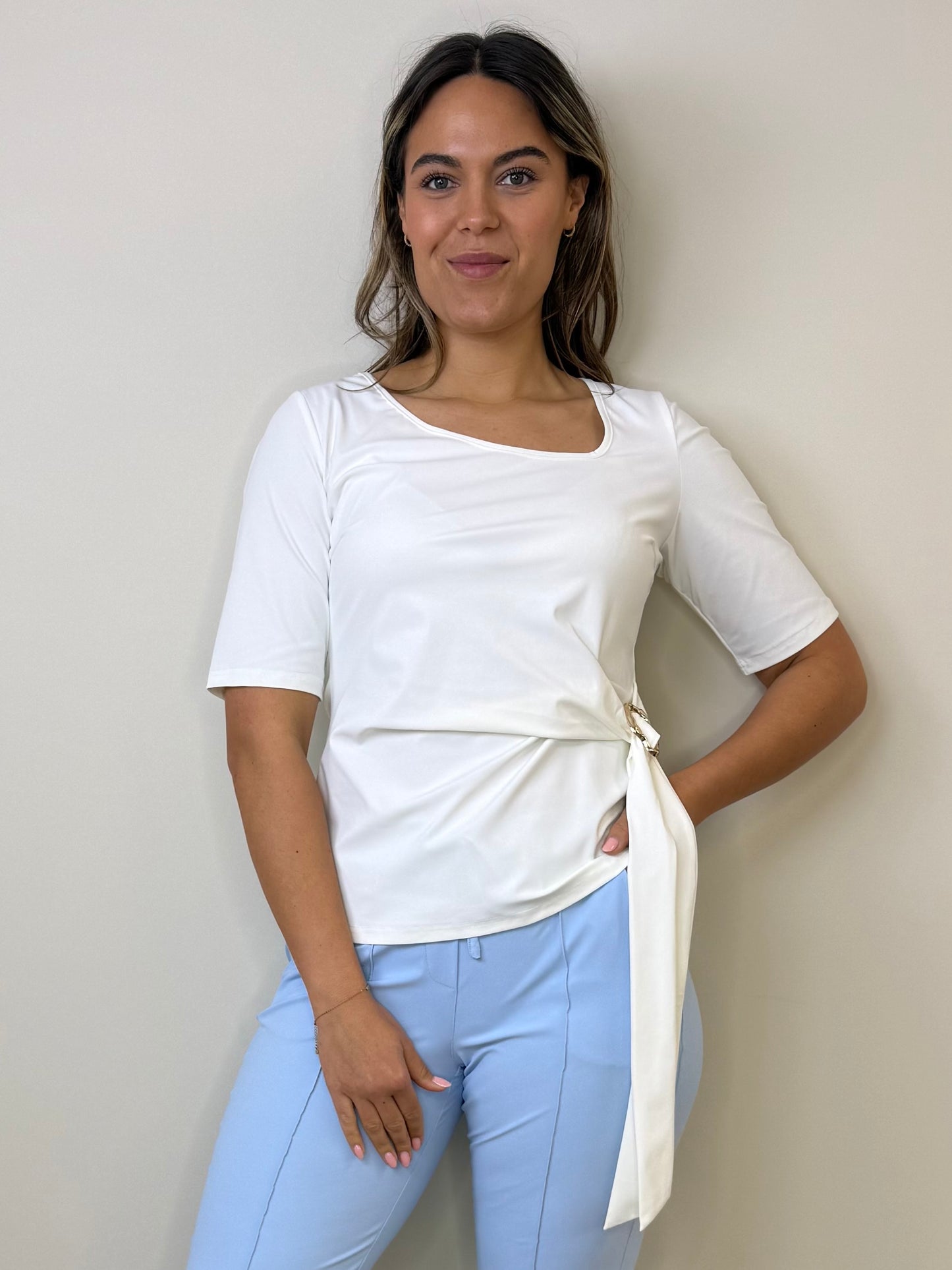 Triple Nine Travel Top Silvi Wit - 6944