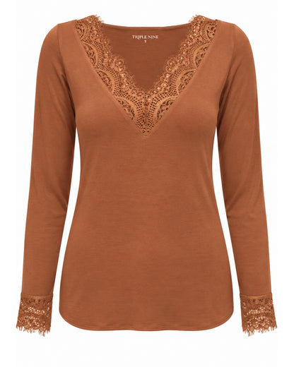 Triple Nine - Cashmere Top Lou Lou Caramel - 9003