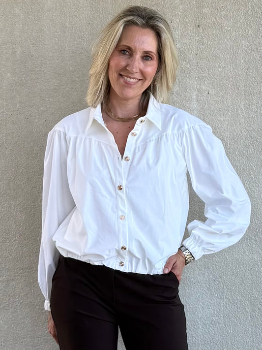 Triple Nine - Travel Blouse Sasha Wit - 5951 - Peet kleding