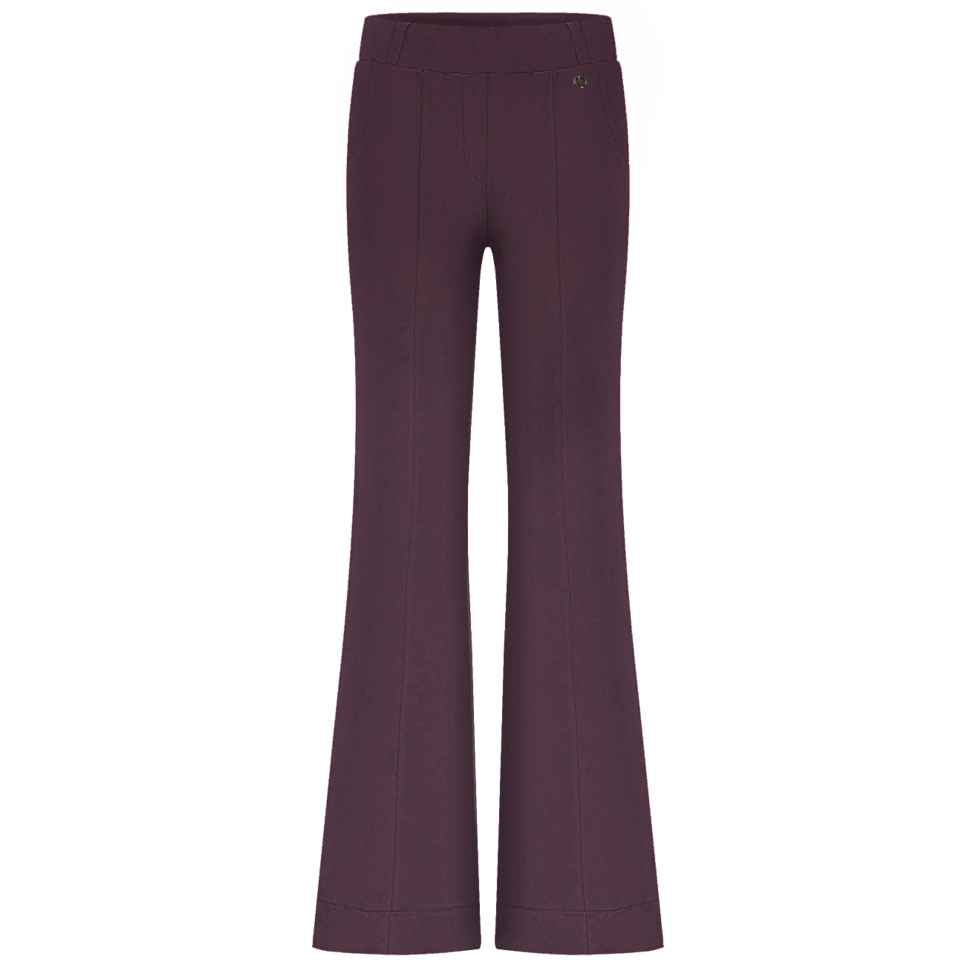 Triple Nine - Travel Broek Fleur Aubergine - 2301 - Peet kleding