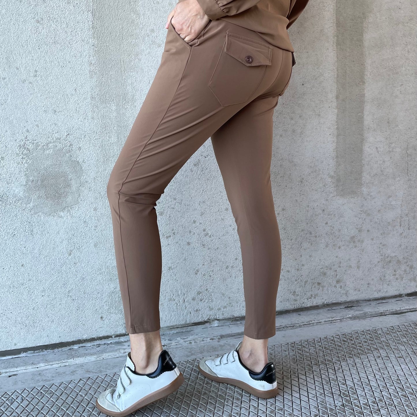 Triple Nine - Travel Broek Fenna Camel - 2101 - Peet kleding