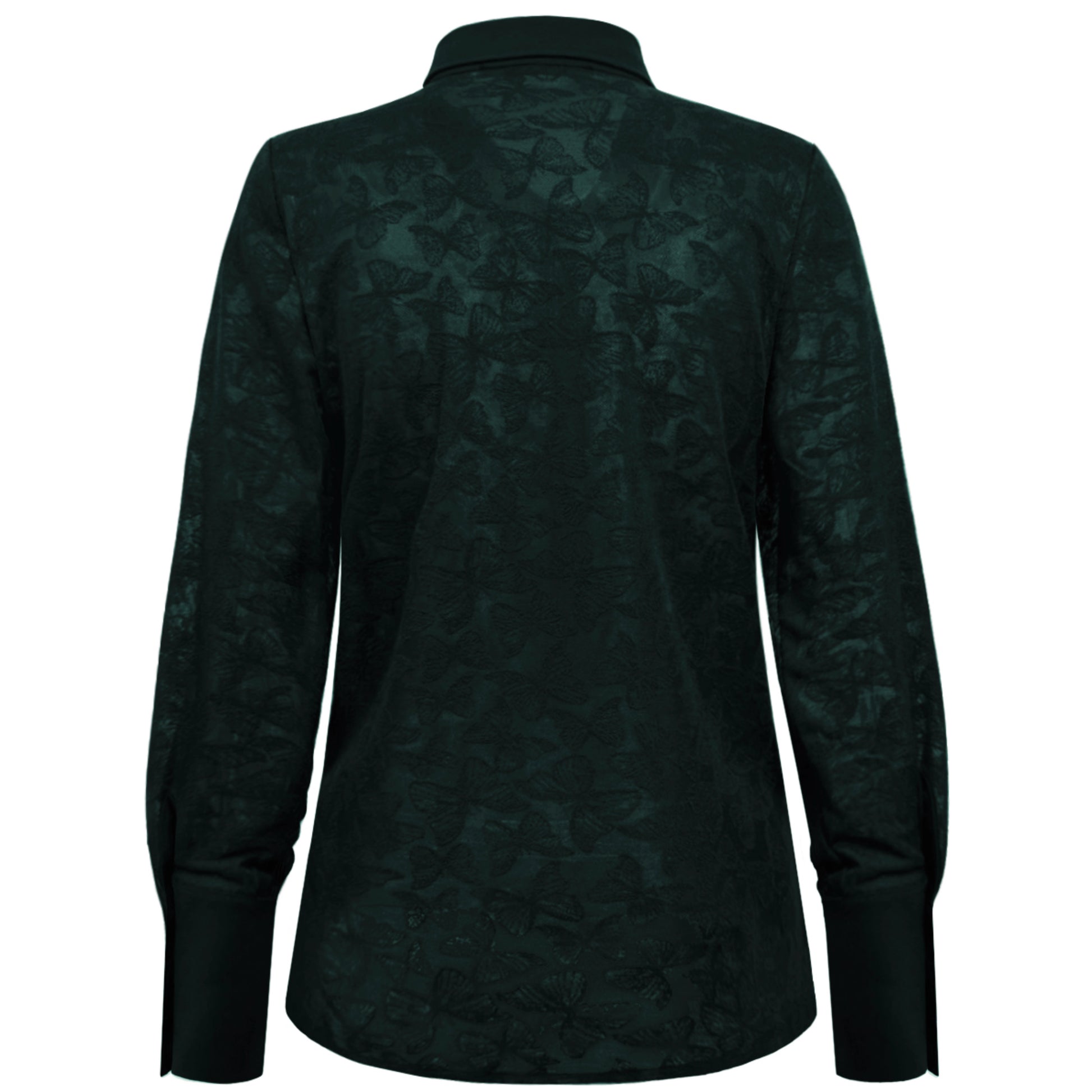 Triple Nine - Travel Blouse Butterfly Groen - 5920 - Peet kleding
