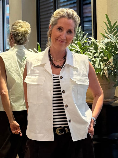 Gilet Fanny Cargo Wit