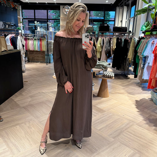 Jurk Moraira Bruin - Peet kleding