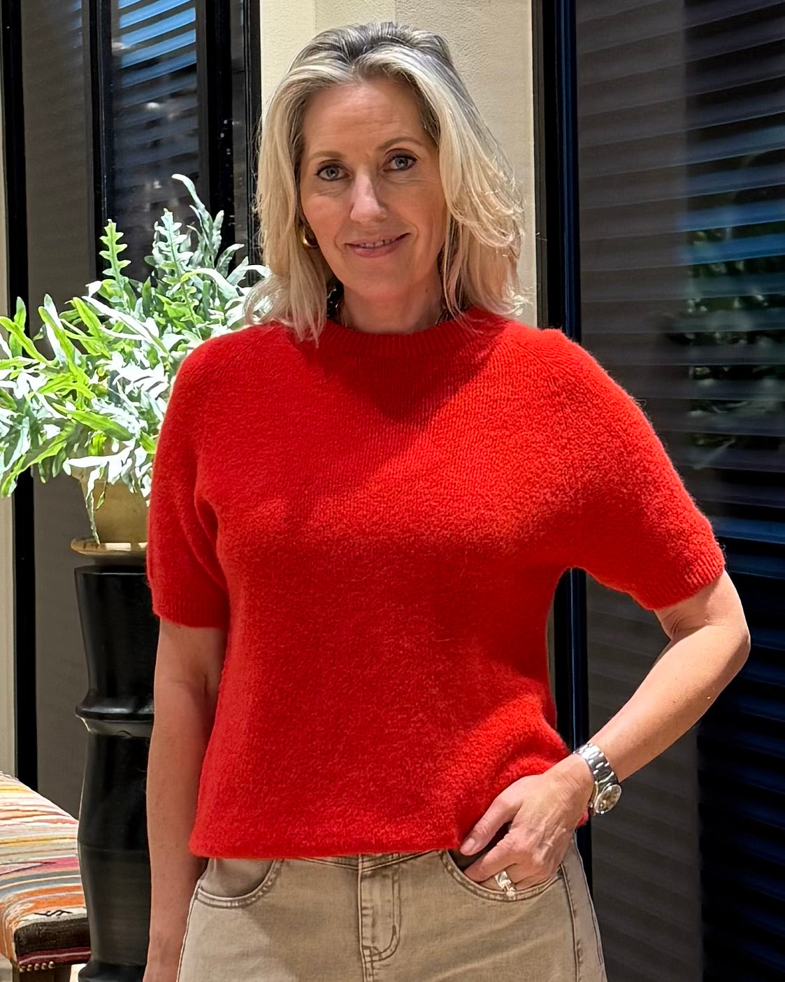 Triple Nine - Alpaca Top Levi Rood