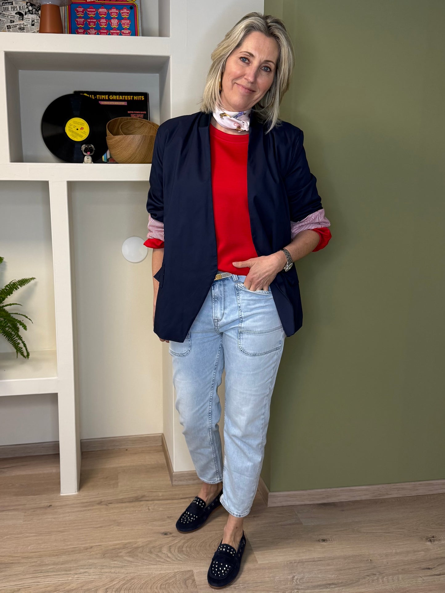 Ambika Bomber Blazer Navy - Peet kleding