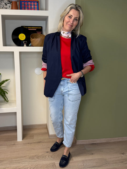 Ambika Bomber Blazer Navy - Peet kleding