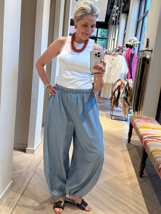 Broek Parachute Denim - Peet kleding