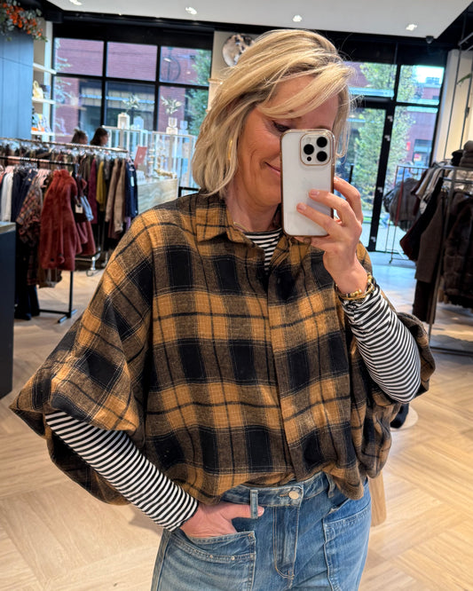 Top Streep Jess Zwart Wit - Peet kleding