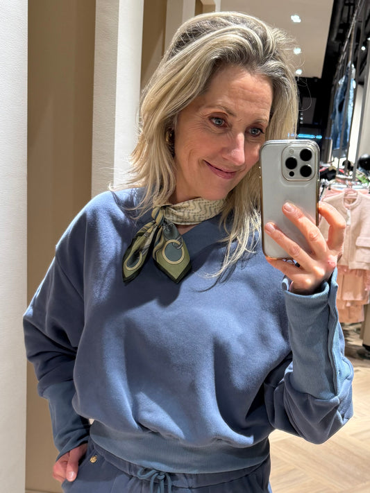 Ambika Sweater Aleezah Blauw - Peet kleding