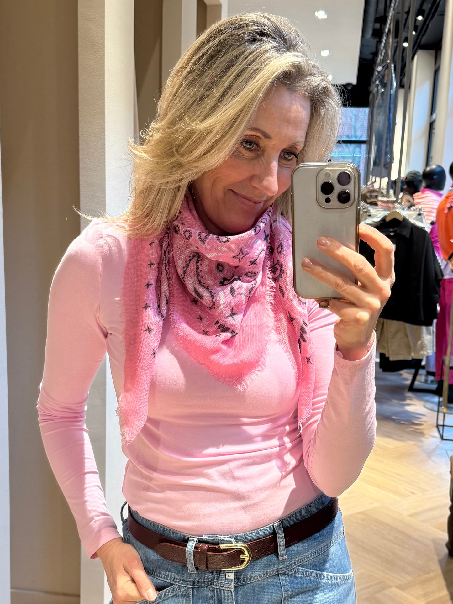 Azzurro Top Bella Roze - Peet kleding