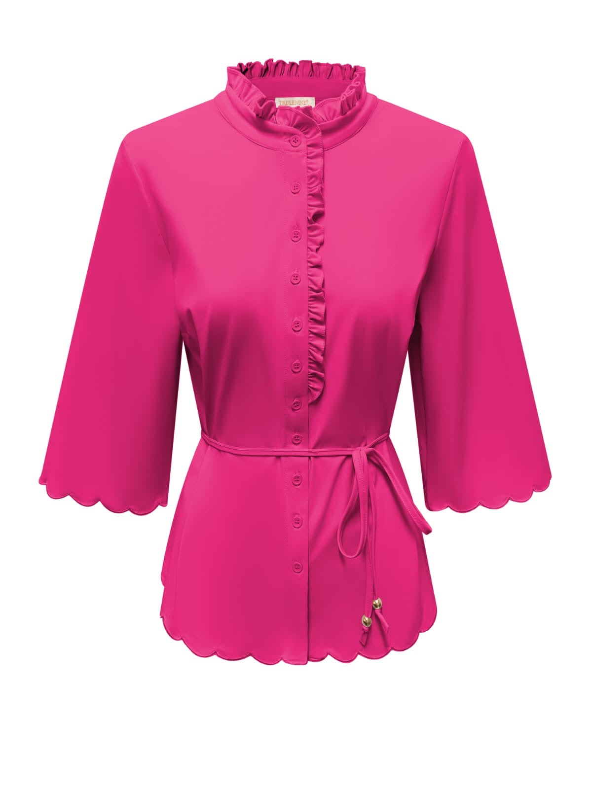 Triple Nine - Travel Blouse Chloé Fuchsia - 5937 - Peet kleding