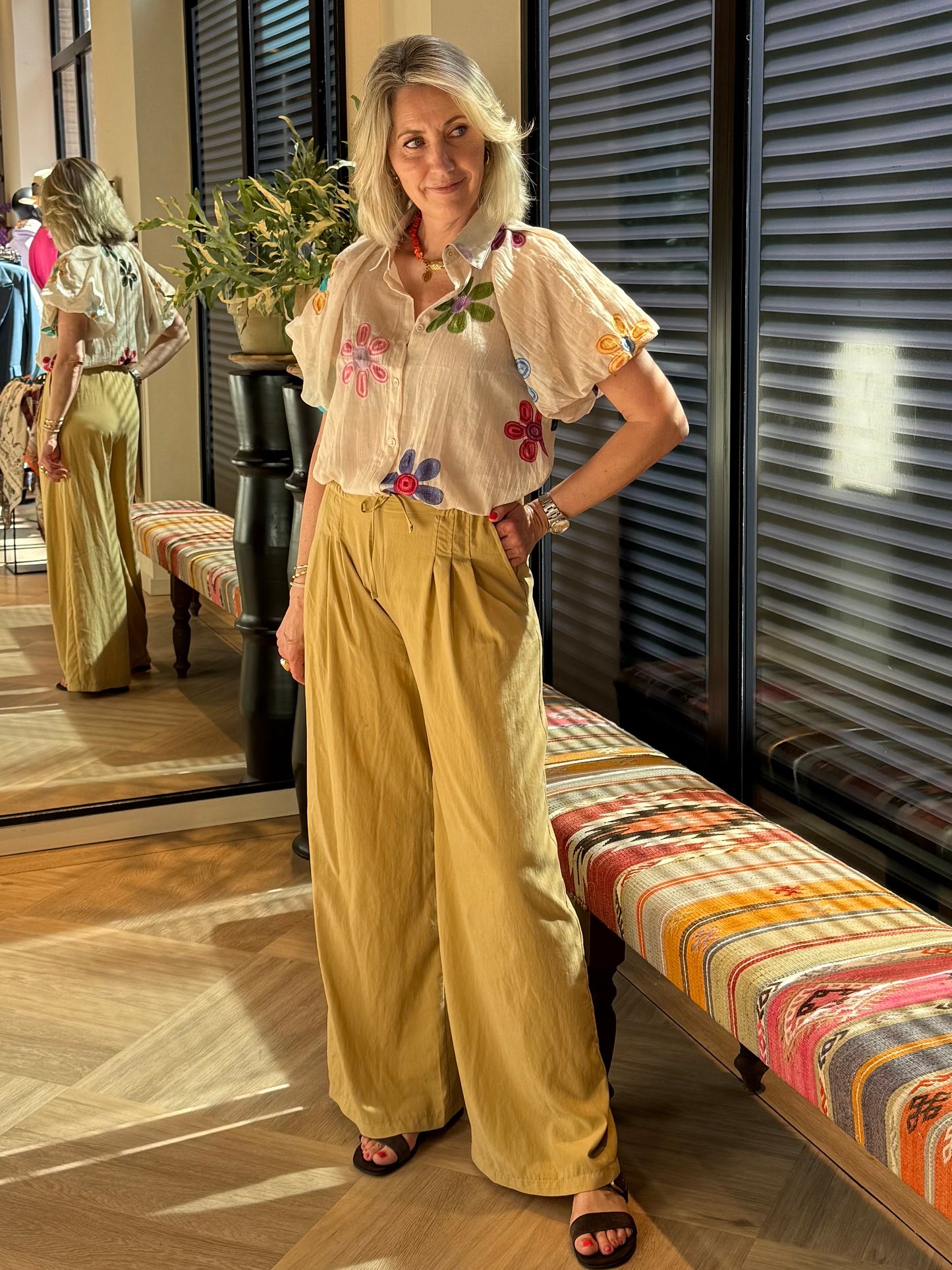 Ambika Broek Carry Geel - Peet kleding