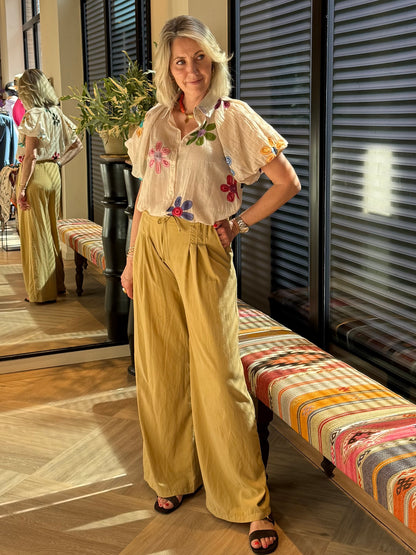 Ambika Broek Carry Geel - Peet kleding