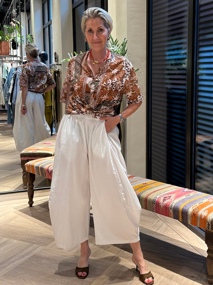 Blouse Suus Print Brique - Peet kleding