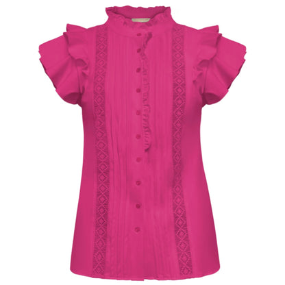 Triple Nine - Travel Blouse Essie Fuchsia - 5915 - Peet kleding