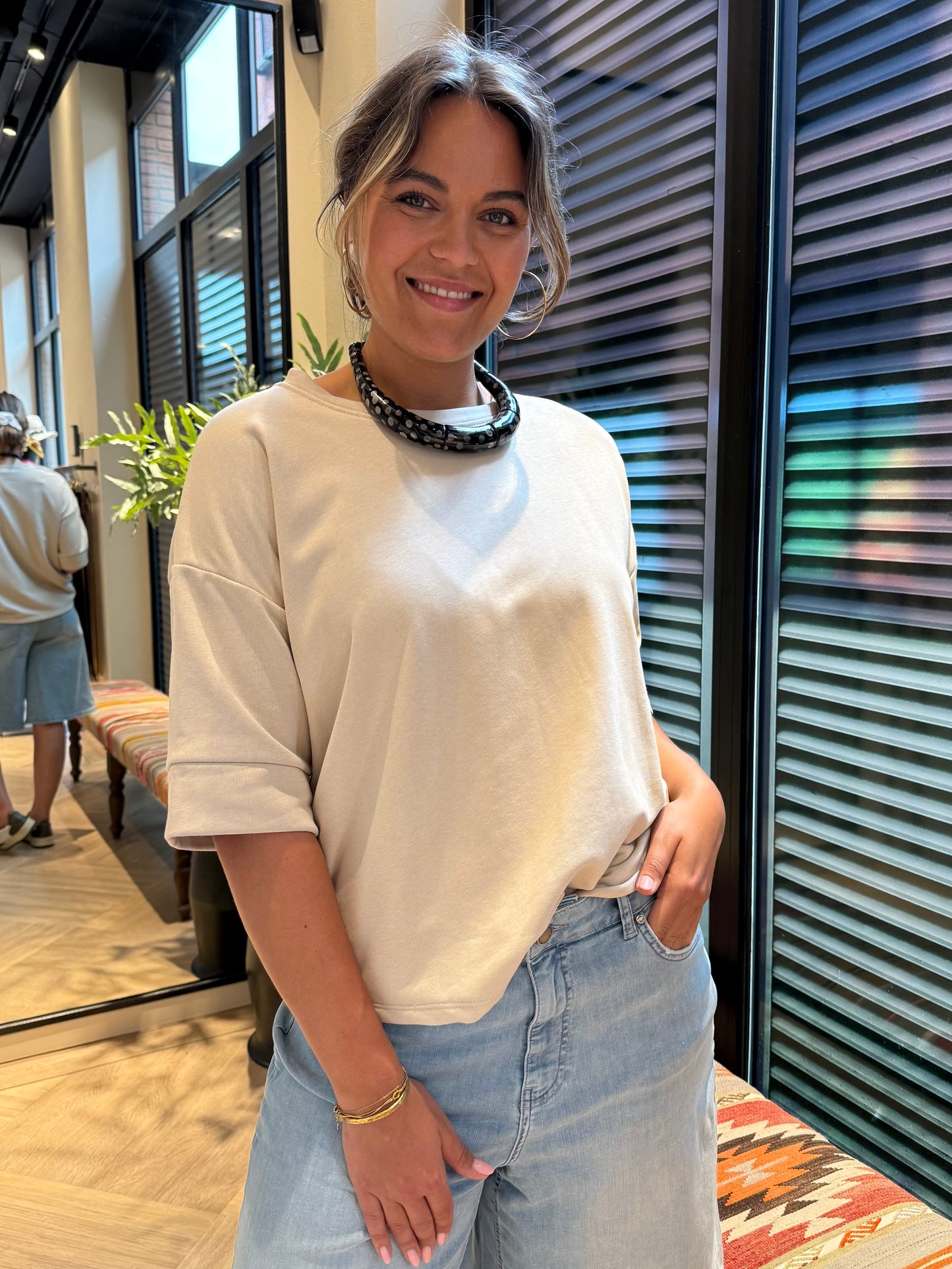 Ketting Fantasy Nepal Polka Zwart - Peet kleding