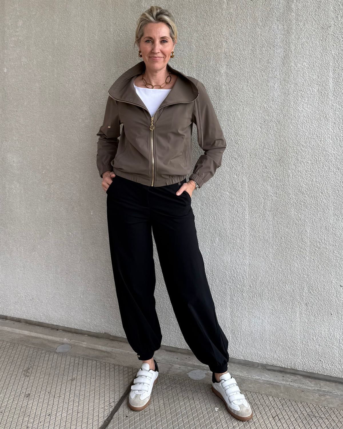 Triple Nine - Travel Jas Collinna Taupe - 92425 - Peet kleding