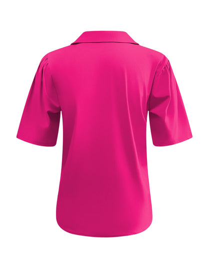 Triple Nine - Travel Blouse Camille Fuchsia - 5931 - Peet kleding