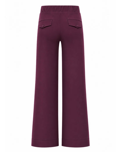 Triple Nine - Travel Broek Petra Aubergine - 2703 - Peet kleding