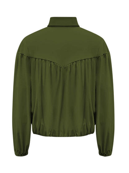 Triple Nine - Travel Blouse Sasha Olijfgroen - 5951 - Peet kleding