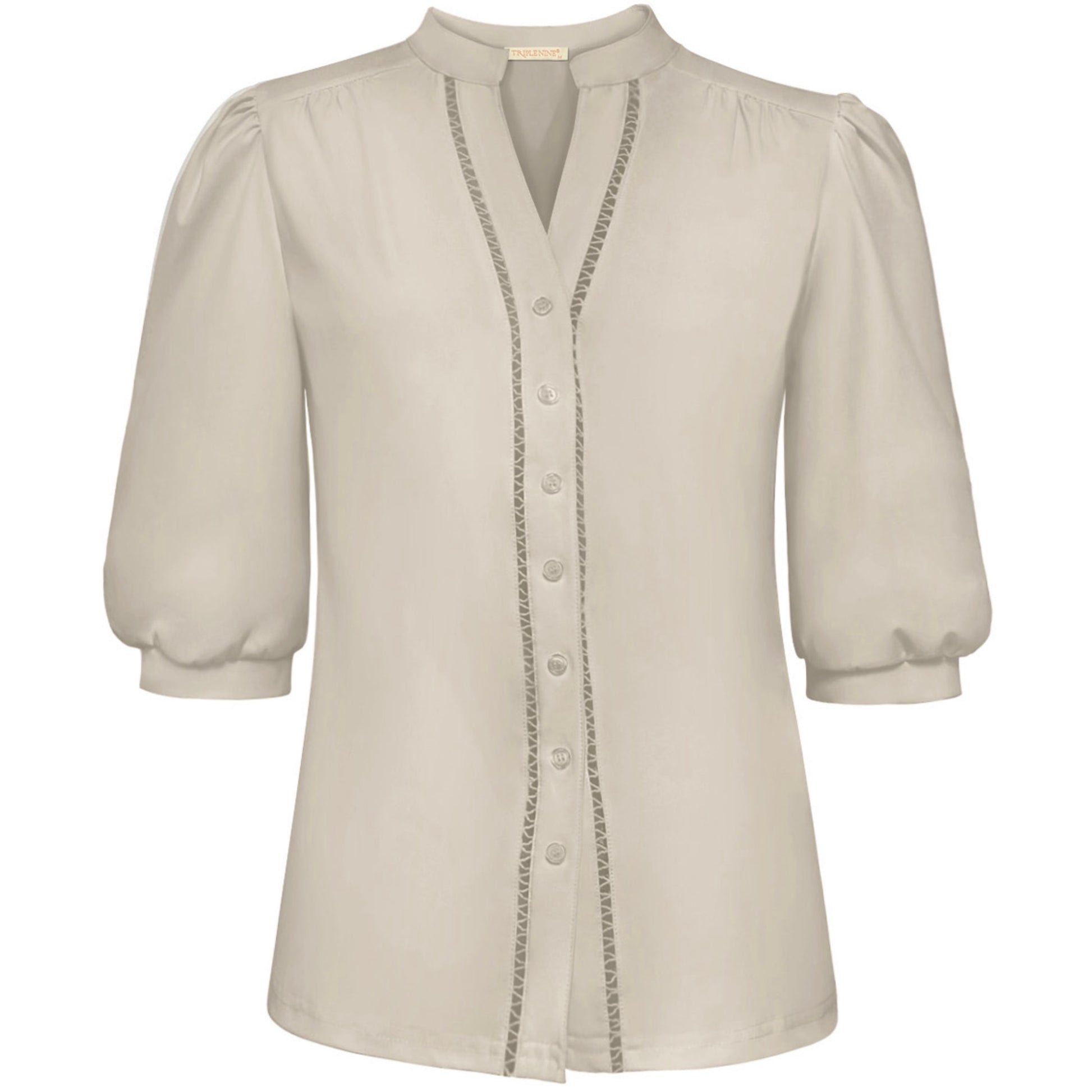 Triple Nine - Travel Blouse Charlie Beige - 5912 - Peet kleding