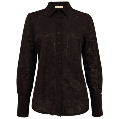 Triple Nine - Travel Blouse Butterfly Donkerbruin - 5920 - Peet kleding