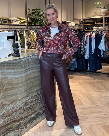 Blouse Flower Bordeaux Mix