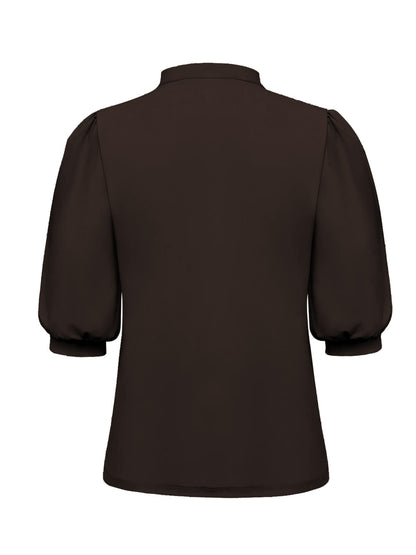 Triple Nine Travel Top Malou Donkerbruin - 8301 - Peet kleding