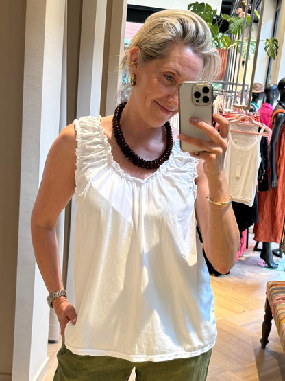 Top Mara Tricot Wit