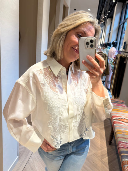 Copenhage Muse Blouse Molly Jet Stream - Peet kleding