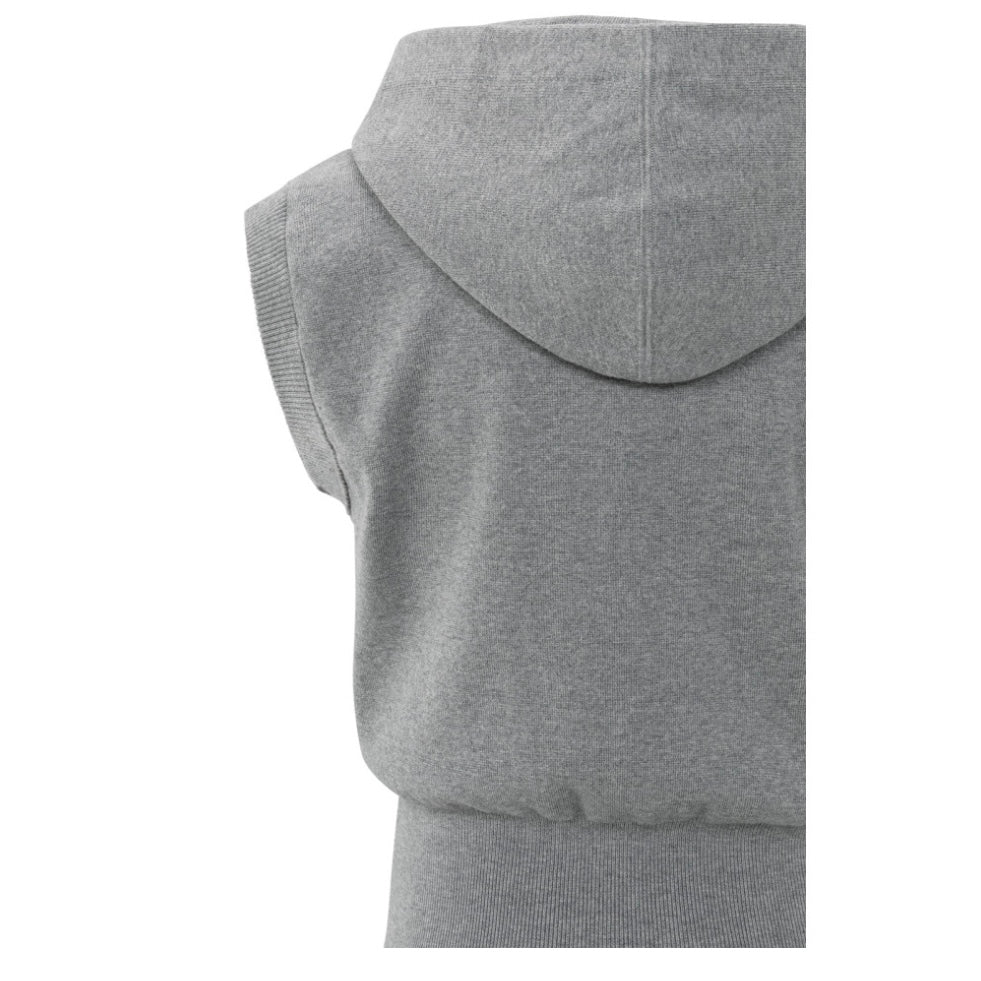 Yaya Hoodie Mouwloos Grijs - Peet kleding