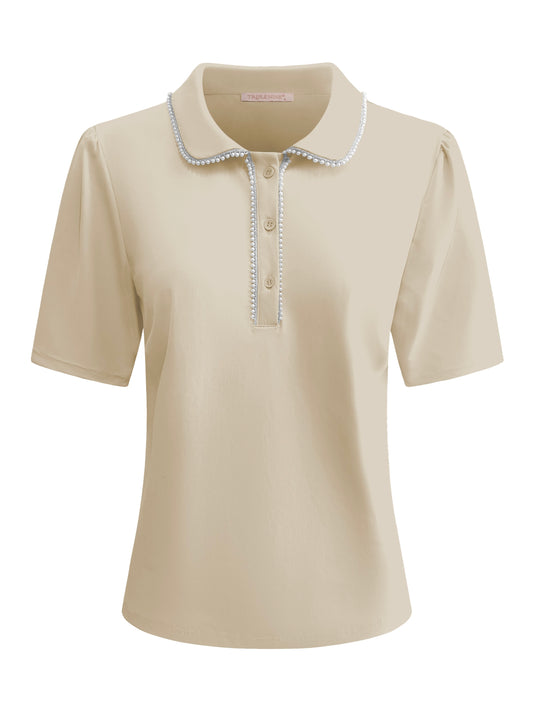 Triple Nine Travel Top Cherie Beige - 6941 - Peet kleding