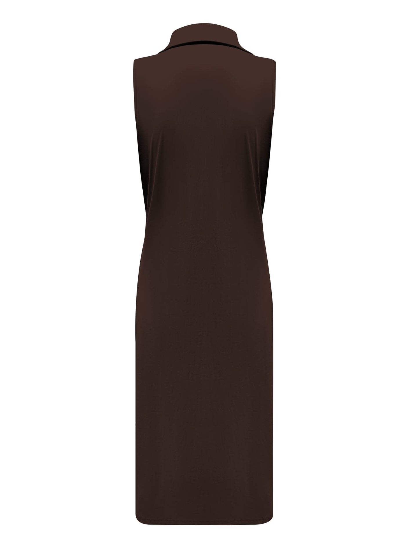 Triple Nine Travel Jurk June Donkerbruin - 51817 - Peet kleding