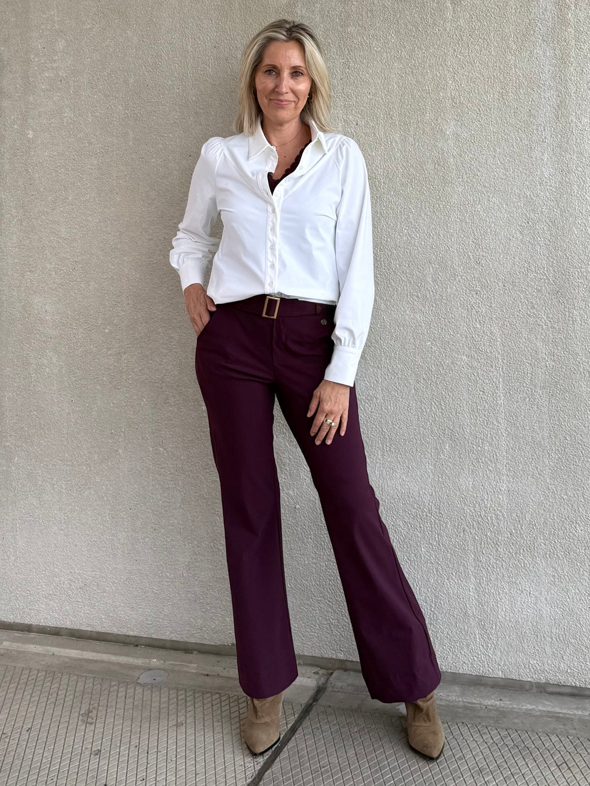 Triple Nine - Travel Blouse Moon Wit - 5919 - Peet kleding