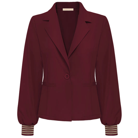 Triple Nine - Travel Blazer Golda Bordeaux - 3907 - Peet kleding