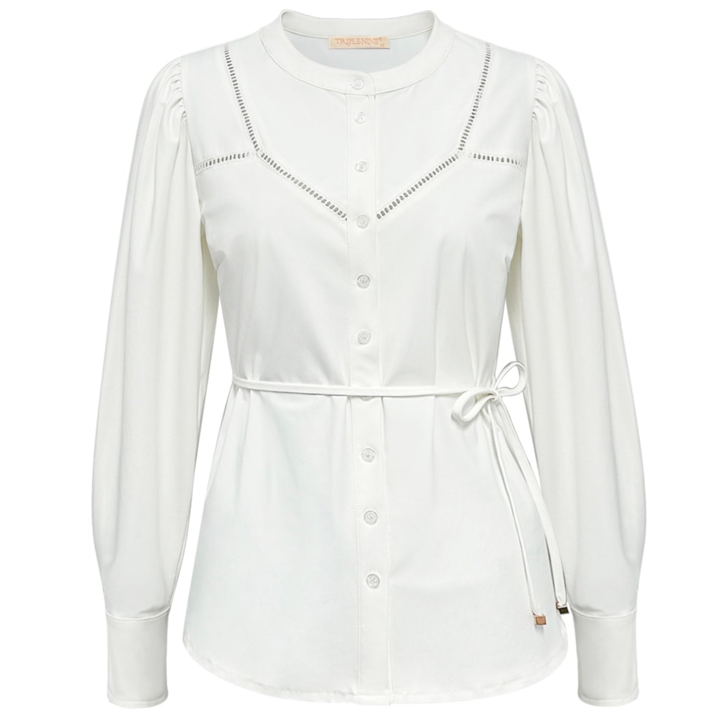 Triple Nine - Travel Blouse Ajour Wit - 5925 - Peet kleding