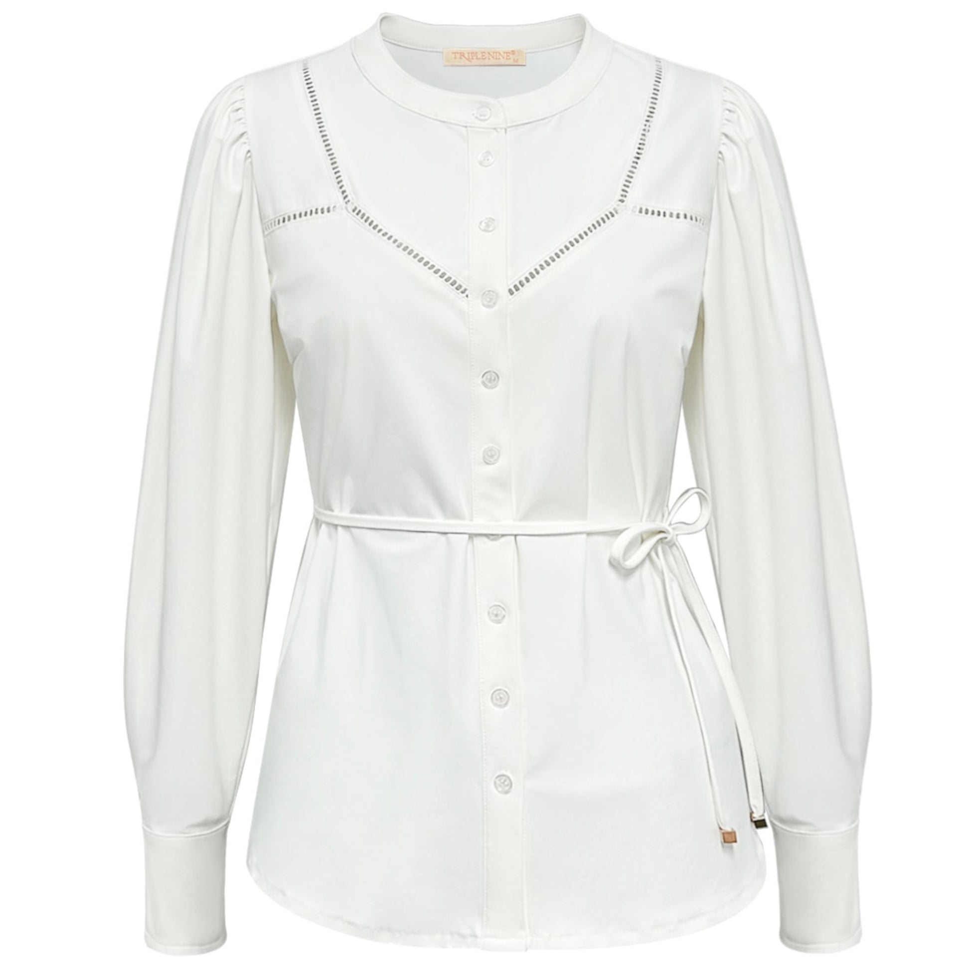 Triple Nine - Travel Blouse Ajour Wit - 5925 - Peet kleding