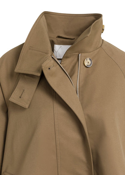 Yaya Jas Trench Teak Brown