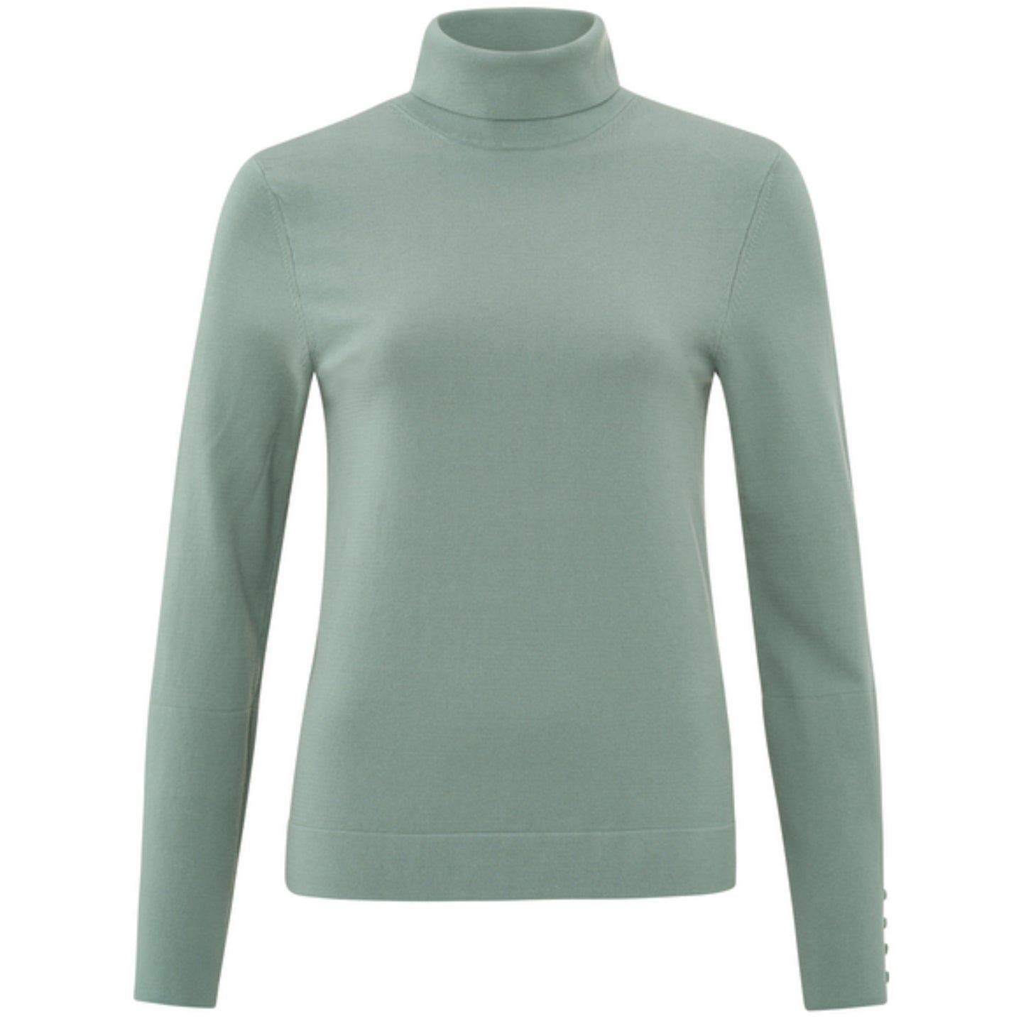 Yaya Turtleneck Top Jade Green - Peet kleding