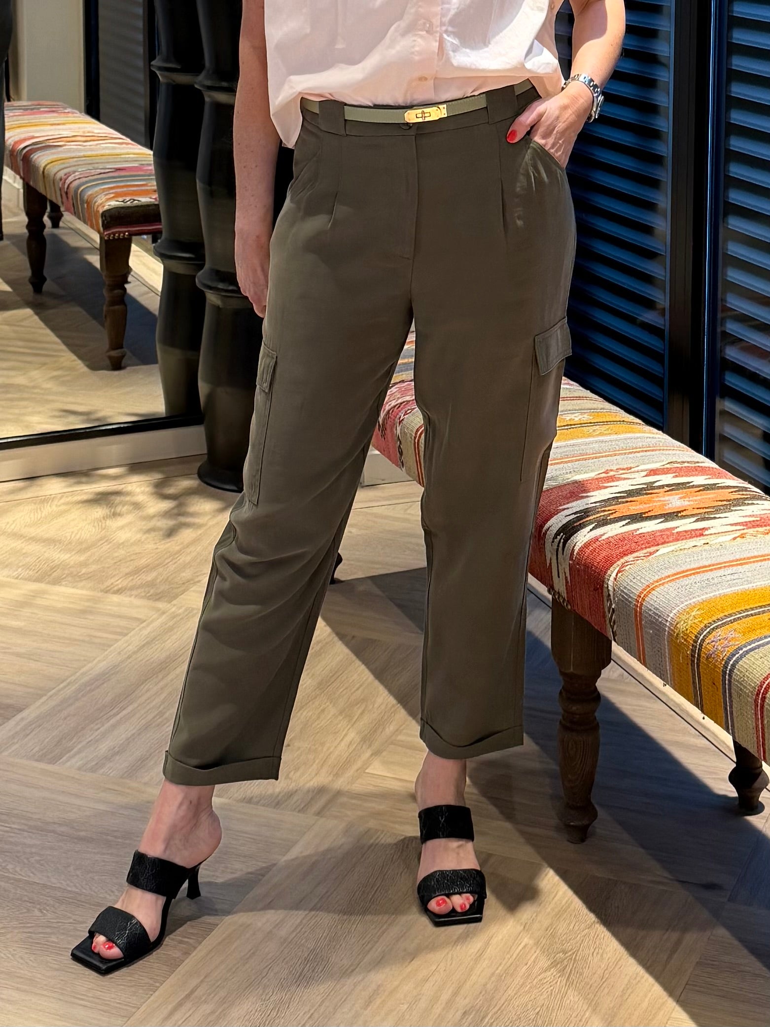 Yaya Cargo Broek Army - Peet kleding