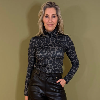 Azzurro Col Zella Leopard Grijs - Peet kleding